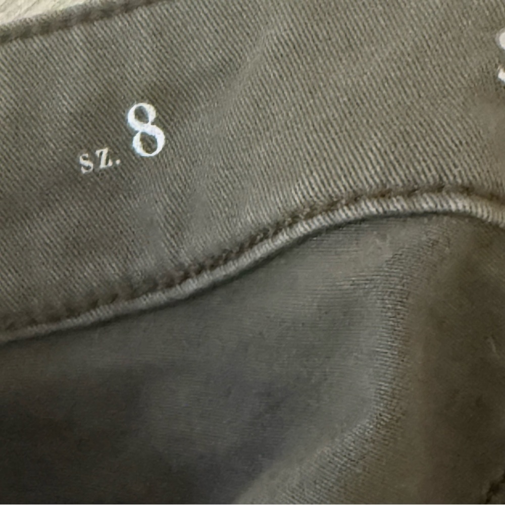 White House Black Market Olive Green Mid Rise Zippered  Pants Size 8 - Picture 10 of 10